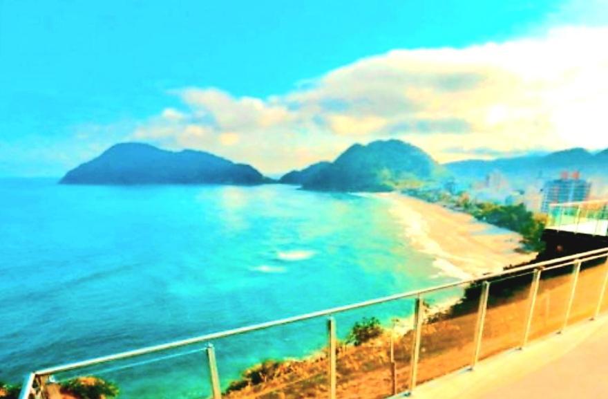 Apartamento Guarujá, praia Astúrias aconchegante Appartamento Esterno foto